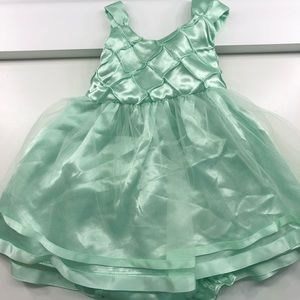 Miss Hollywood Satin and Tulle Dress 3-6m. EUC